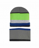 Bonnet En Tricot Gris Et Tour De Cou Garçon Active Bonnet En Tricot Gris Et Tour De Cou Garçon Active