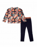 Sweat et legging en peluche bleu et rose pour fille Night Garden Sweat et legging en peluche bleu et rose pour fille Night Garden