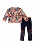 Sweat et legging en peluche bleu et rose pour fille Night Garden Sweat et legging en peluche bleu et rose pour fille Night Garden