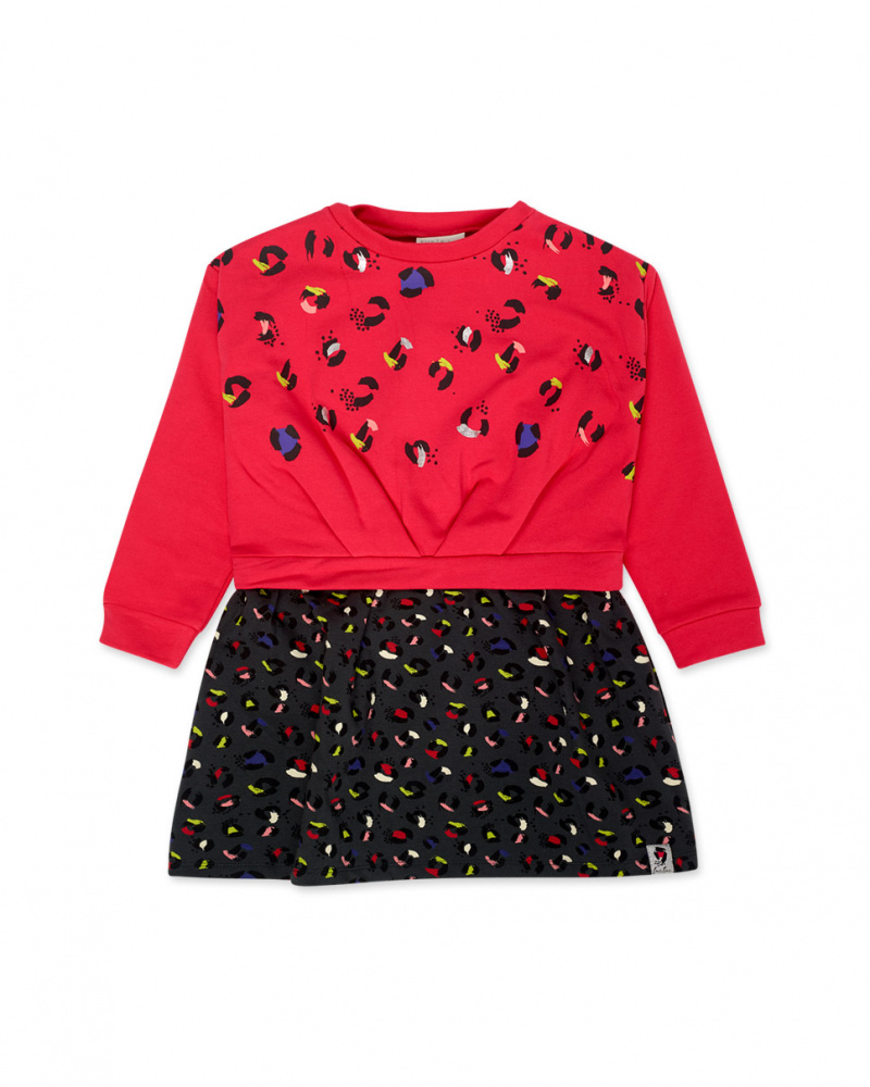 Robe peluche rose Fille Wild & Free