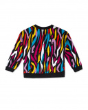 Sweat Peluche Noir Et Rose Fille Glam Rock Sweat Peluche Noir Et Rose Fille Glam Rock