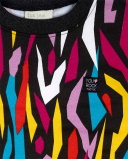 Sweat Peluche Noir Et Rose Fille Glam Rock Sweat Peluche Noir Et Rose Fille Glam Rock