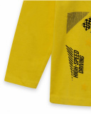 T-shirt Tricoté Jaune Et Noir Enfant Speed Race T-shirt Tricoté Jaune Et Noir Enfant Speed Race