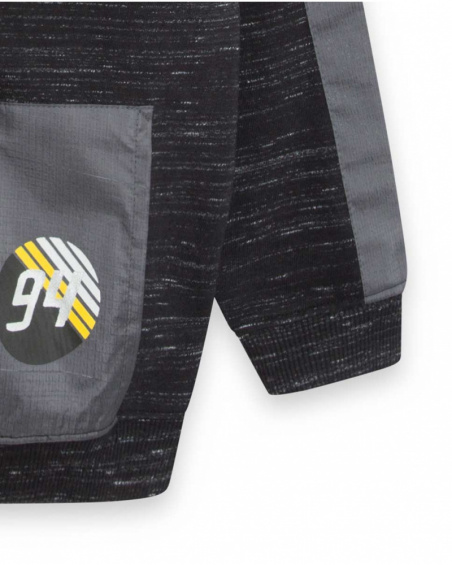 Sweat Capuche Combiné Noir Garçon Speed Race Sweat Capuche Combiné Noir Garçon Speed Race