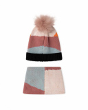 Bonnet En Tricot Rose Et Tour De Cou Fille Night Garden Bonnet En Tricot Rose Et Tour De Cou Fille Night Garden