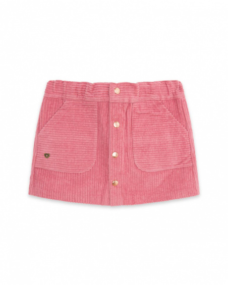 Jupe Velours Rose Fille Night Garden