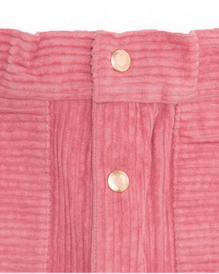 Jupe Velours Rose Fille Night Garden