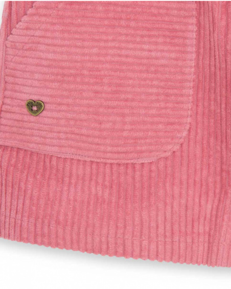 Jupe Velours Rose Fille Night Garden