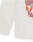 T-shirt en maille blanc et bleu fille Night Garden T-shirt en maille blanc et bleu fille Night Garden