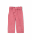 Pantalon fille en velours côtelé rose Night Garden Pantalon fille en velours côtelé rose Night Garden