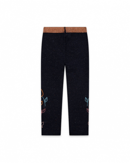 Legging Peluche Bleu Et Rose Fille Night Garden Legging Peluche Bleu Et Rose Fille Night Garden