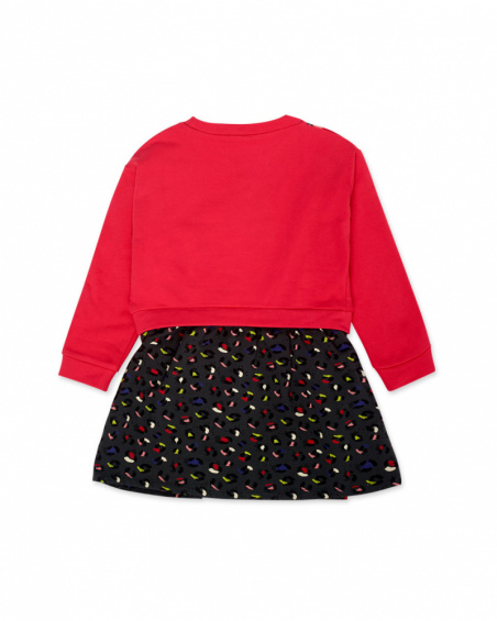 Robe peluche rose Fille Wild & Free