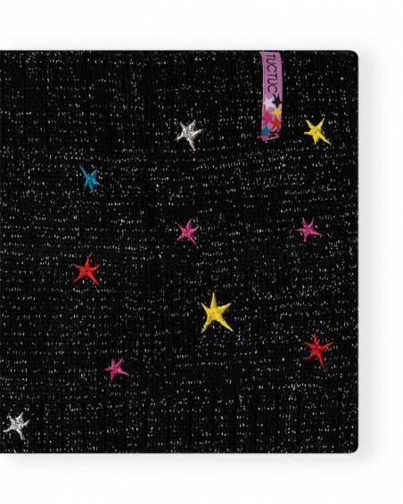Bonnet Tricot Noir Et Col Fille Glam Rock Bonnet Tricot Noir Et Col Fille Glam Rock