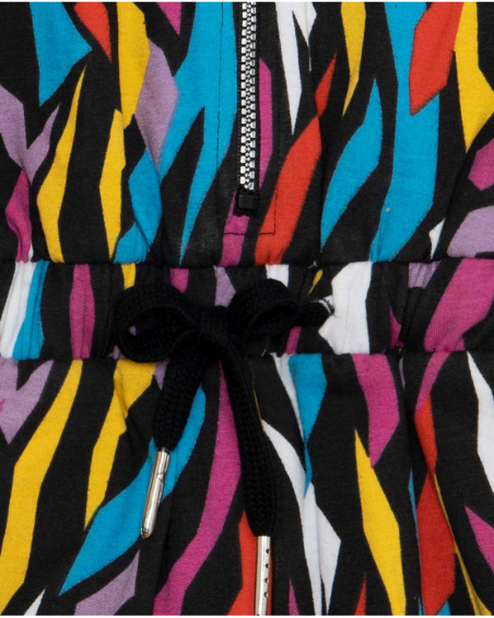 Combinaison Noire Peluche Fille Glam Rock Combinaison Noire Peluche Fille Glam Rock