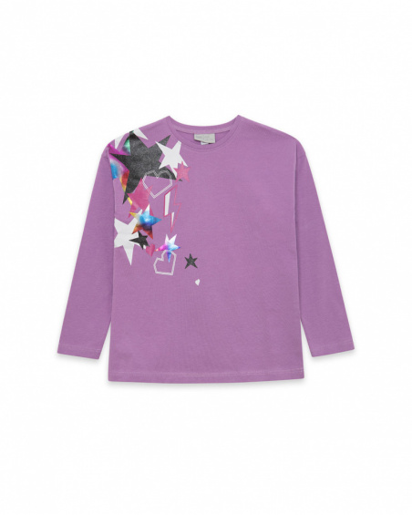 T-shirt en maille rose Glam Rock Girl T-shirt en maille rose Glam Rock Girl