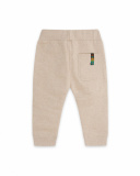 Pantalon Peluche Garçon Beige Et Orange Natural Grown Pantalon Peluche Garçon Beige Et Orange Natural Grown