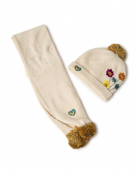 Bonnet Et Echarpe En Tricot Beige Fille Natural Grown Bonnet Et Echarpe En Tricot Beige Fille Natural Grown