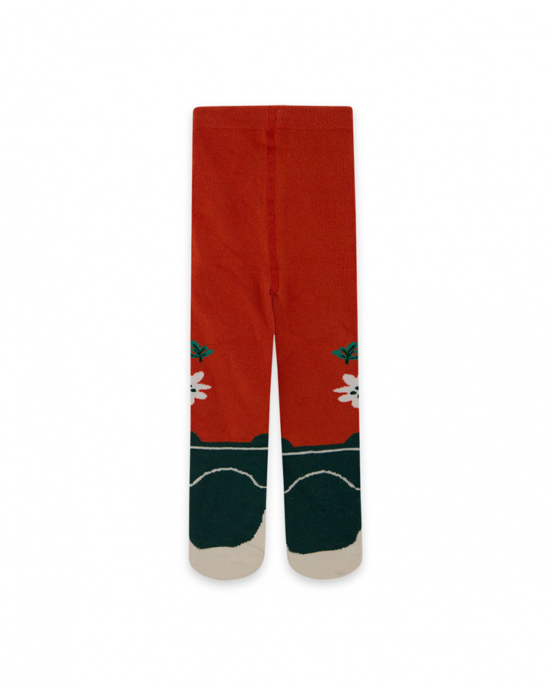 Collants Orange Fille Natural Grown
