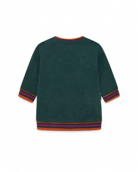 Robe en peluche verte pour fille Natural Grown Robe en peluche verte pour fille Natural Grown