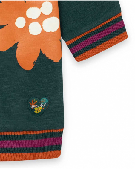 Robe en peluche verte pour fille Natural Grown Robe en peluche verte pour fille Natural Grown