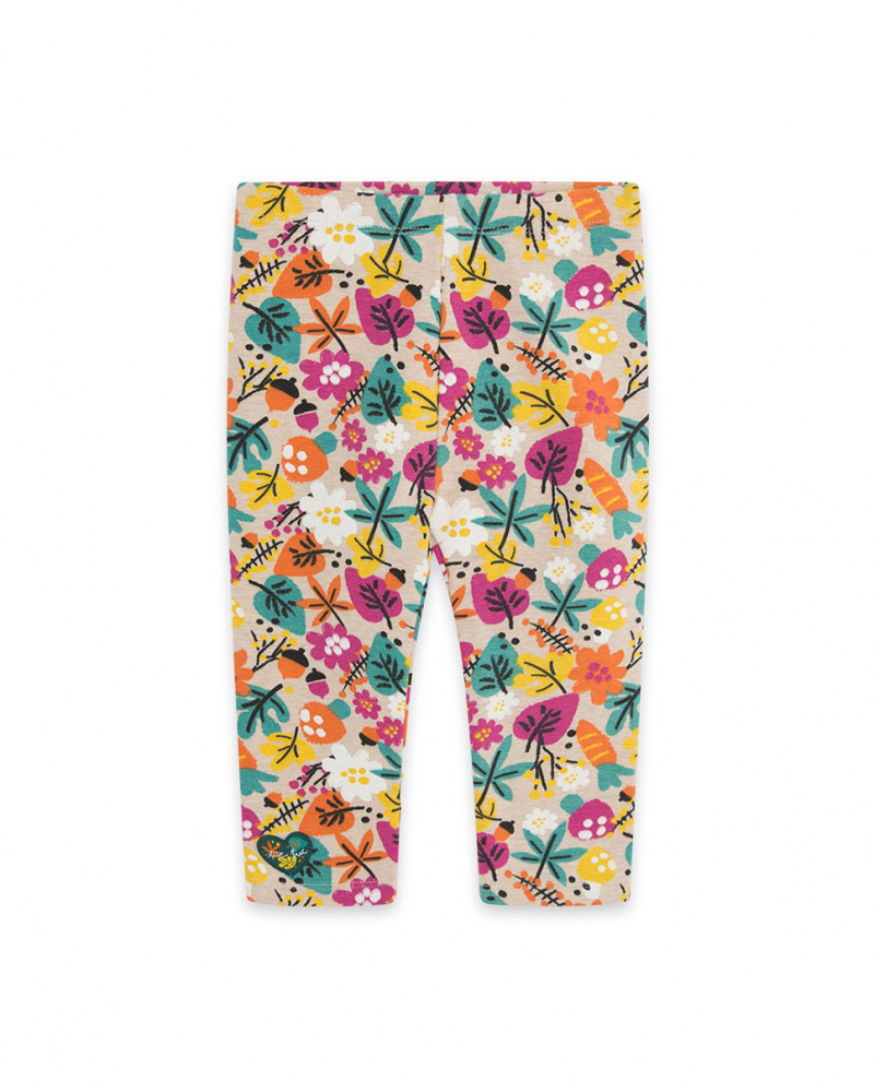 Legging en peluche beige pour fille Natural Grown