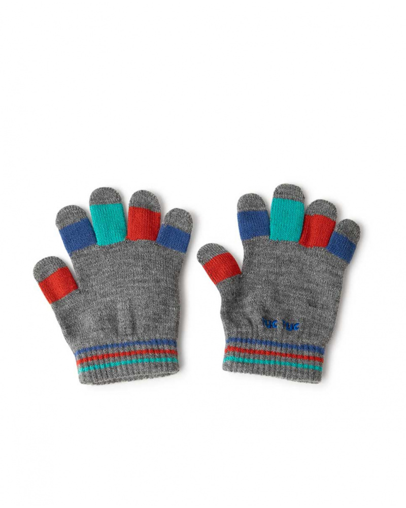 Gants en tricot noirs Connect Kids