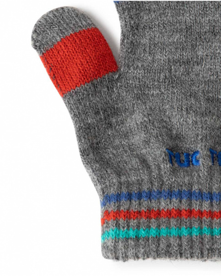 Gants en tricot noirs Connect Kids Gants en tricot noirs Connect Kids