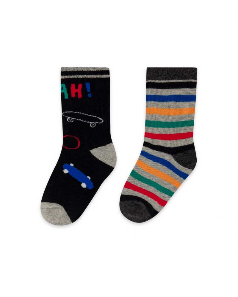 Set 2 Chaussettes Noir Garçon Connect