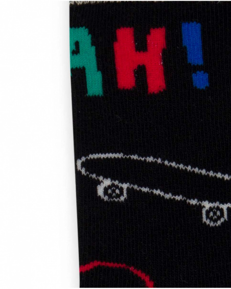 Set 2 Chaussettes Noir Garçon Connect Set 2 Chaussettes Noir Garçon Connect