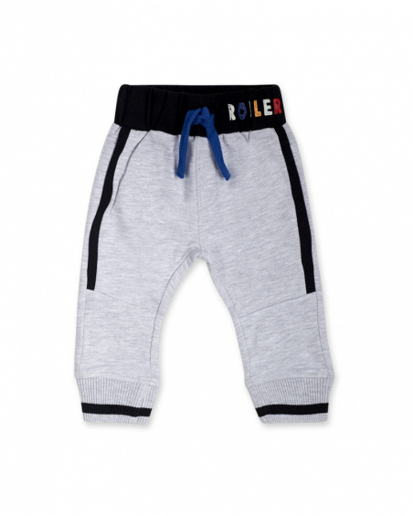 Connect Gris Pantalon en peluche pour garçon