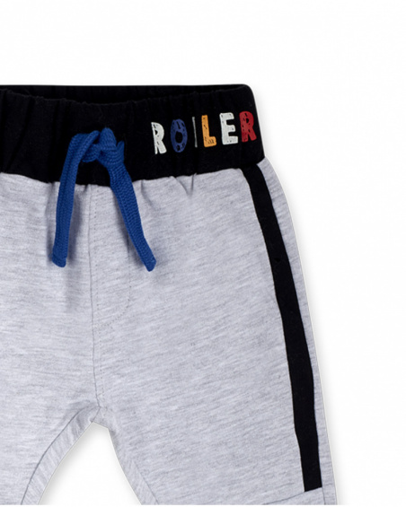 Connect Gris Pantalon en peluche pour garçon