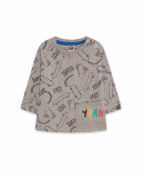 T-shirt en maille gris et noir enfant Connect T-shirt en maille gris et noir enfant Connect