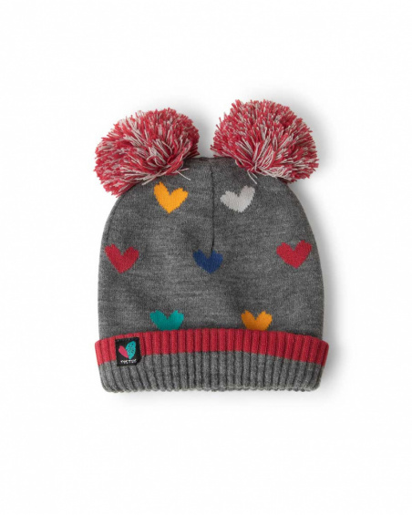 Connect Tricoté Bonnet Et Col Gris Fille Connect Tricoté Bonnet Et Col Gris Fille