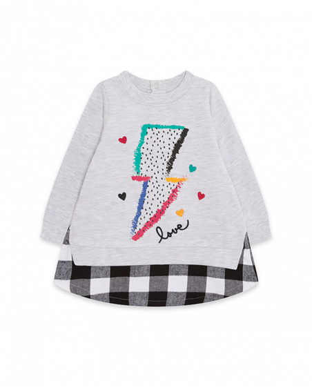 Robe Combinée Grise Girl Connect Robe Combinée Grise Girl Connect