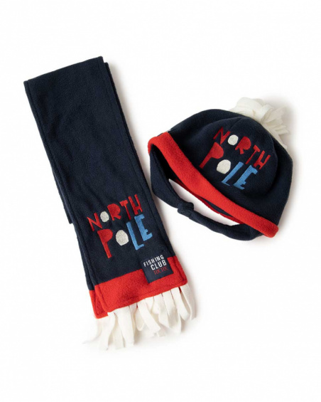 Bonnet Polaire Bleu Et Echarpe Boy Fishing Club Bonnet Polaire Bleu Et Echarpe Boy Fishing Club