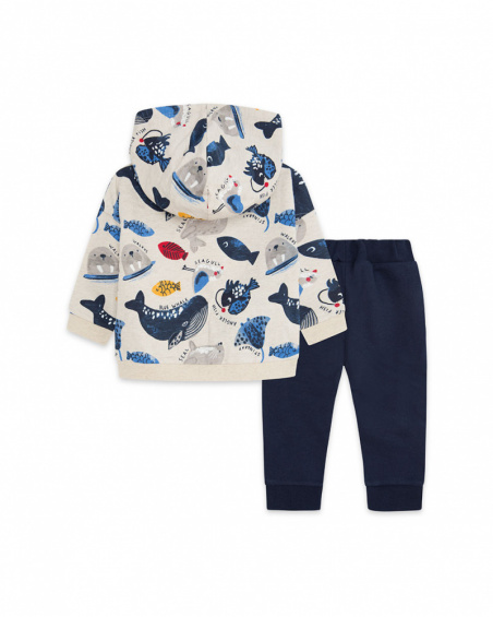 Sweat Bleu Polaire Et Pantalon Garçon Fishing Club Sweat Bleu Polaire Et Pantalon Garçon Fishing Club