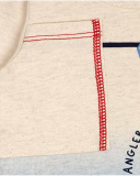 T-shirt En Maille Blanc Et Bleu Boy Fishing Club T-shirt En Maille Blanc Et Bleu Boy Fishing Club