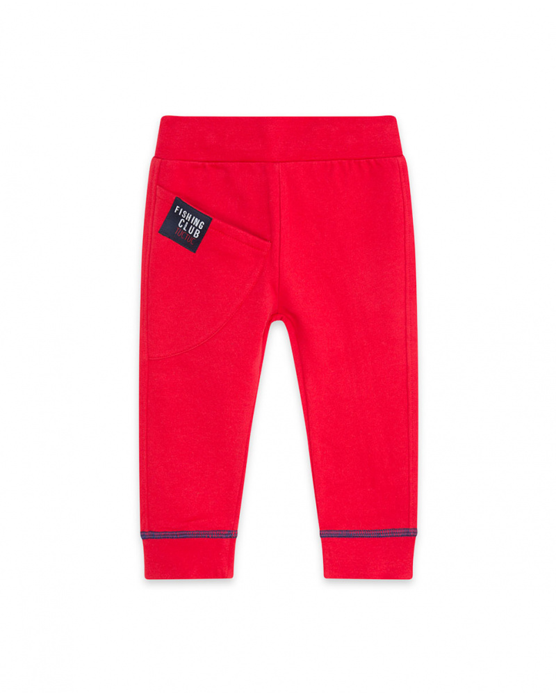 Pantalon Peluche Rouge Et Rouge Boy Fishing Club
