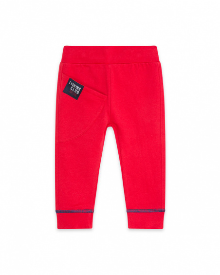 Pantalon Peluche Rouge Et Rouge Boy Fishing Club Pantalon Peluche Rouge Et Rouge Boy Fishing Club