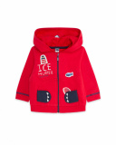 Sweat à Capuche Rouge en Peluche Boy Fishing Club Sweat à Capuche Rouge en Peluche Boy Fishing Club