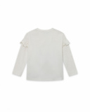 T-shirt en maille blanc et bleu fille Fishing Club T-shirt en maille blanc et bleu fille Fishing Club