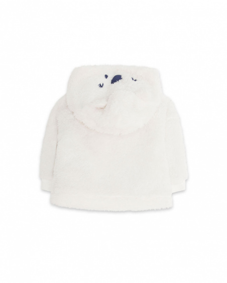 Fille Veste Fourrure Blanche Fishing Club Fille Veste Fourrure Blanche Fishing Club