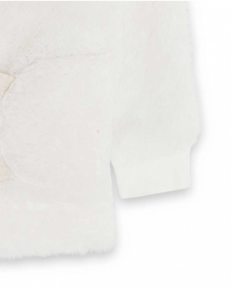 Fille Veste Fourrure Blanche Fishing Club Fille Veste Fourrure Blanche Fishing Club