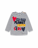 T-shirt en maille bleu fille Fishing Club T-shirt en maille bleu fille Fishing Club