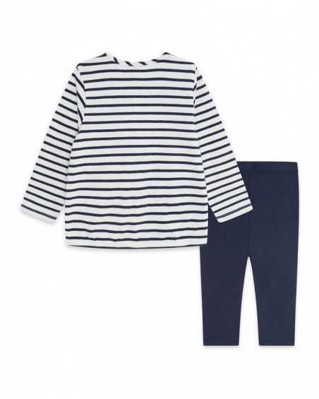 T-shirt Et Legging En Maille Bleu Fille Fishing Club T-shirt Et Legging En Maille Bleu Fille Fishing Club