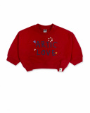 Sweat en peluche rouge pour fille Fishing Club Sweat en peluche rouge pour fille Fishing Club