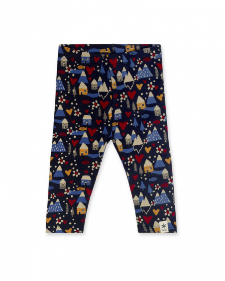Fille Bleu Plush Legging Fishing Club Fille Bleu Plush Legging Fishing Club