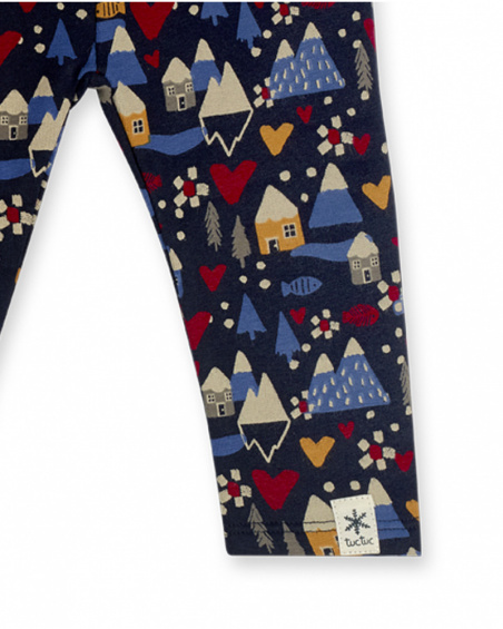 Fille Bleu Plush Legging Fishing Club Fille Bleu Plush Legging Fishing Club