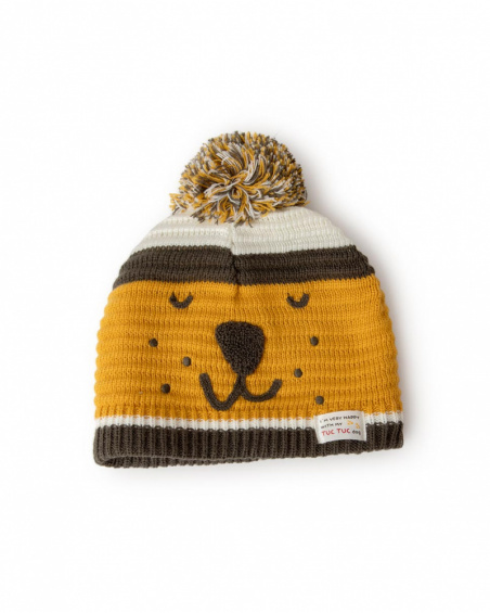 Bonnet Et Echarpe Tricot Orange Boy Dog'S Mix Bonnet Et Echarpe Tricot Orange Boy Dog'S Mix
