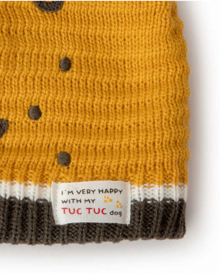 Bonnet Et Echarpe Tricot Orange Boy Dog'S Mix Bonnet Et Echarpe Tricot Orange Boy Dog'S Mix